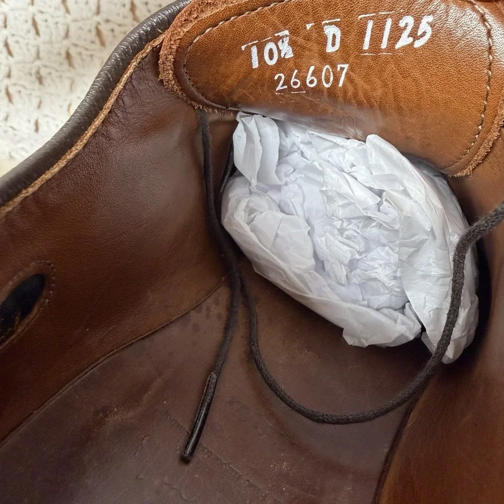 Allen Edmonds Fairfax Walnut Whole Cut Brogue Oxford Dress Shoes Sz 10.5 D Brown